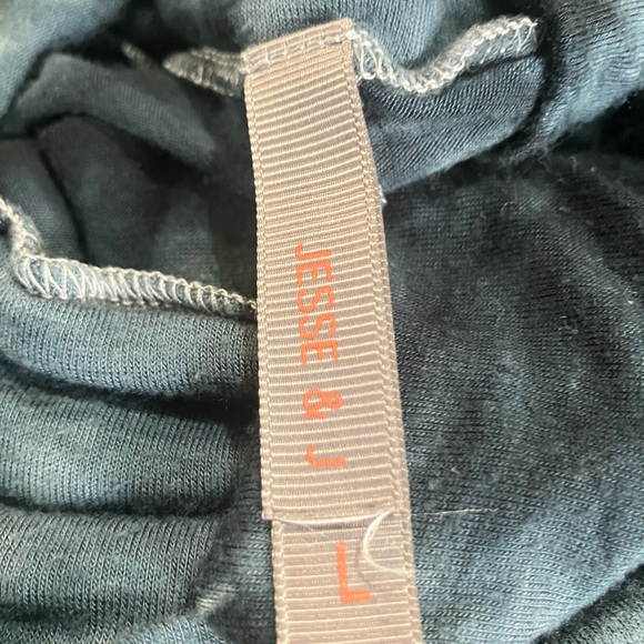 Navy and light blue marbled maxi skirt - Picture 4 of 9